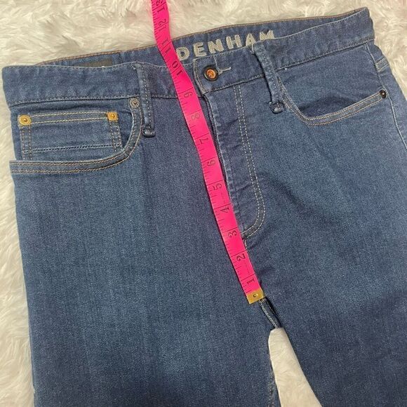 Denham Razor Slim Jeans Selvedge Mens Size W31 L32 Blue Denim Stretch - Picture 7 of 12